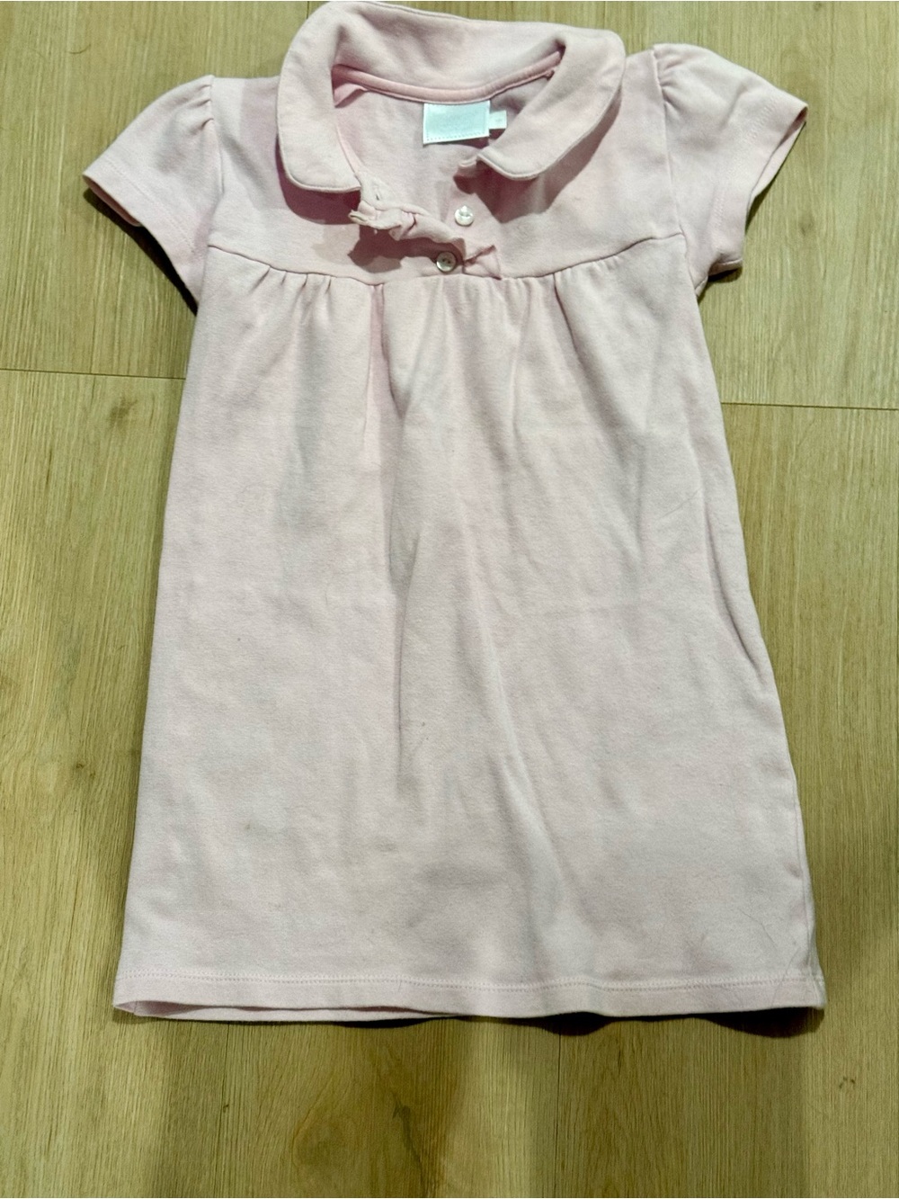 LITTLE ENGLISH PINK PIMA COTTON POLO DRESS - Size 6